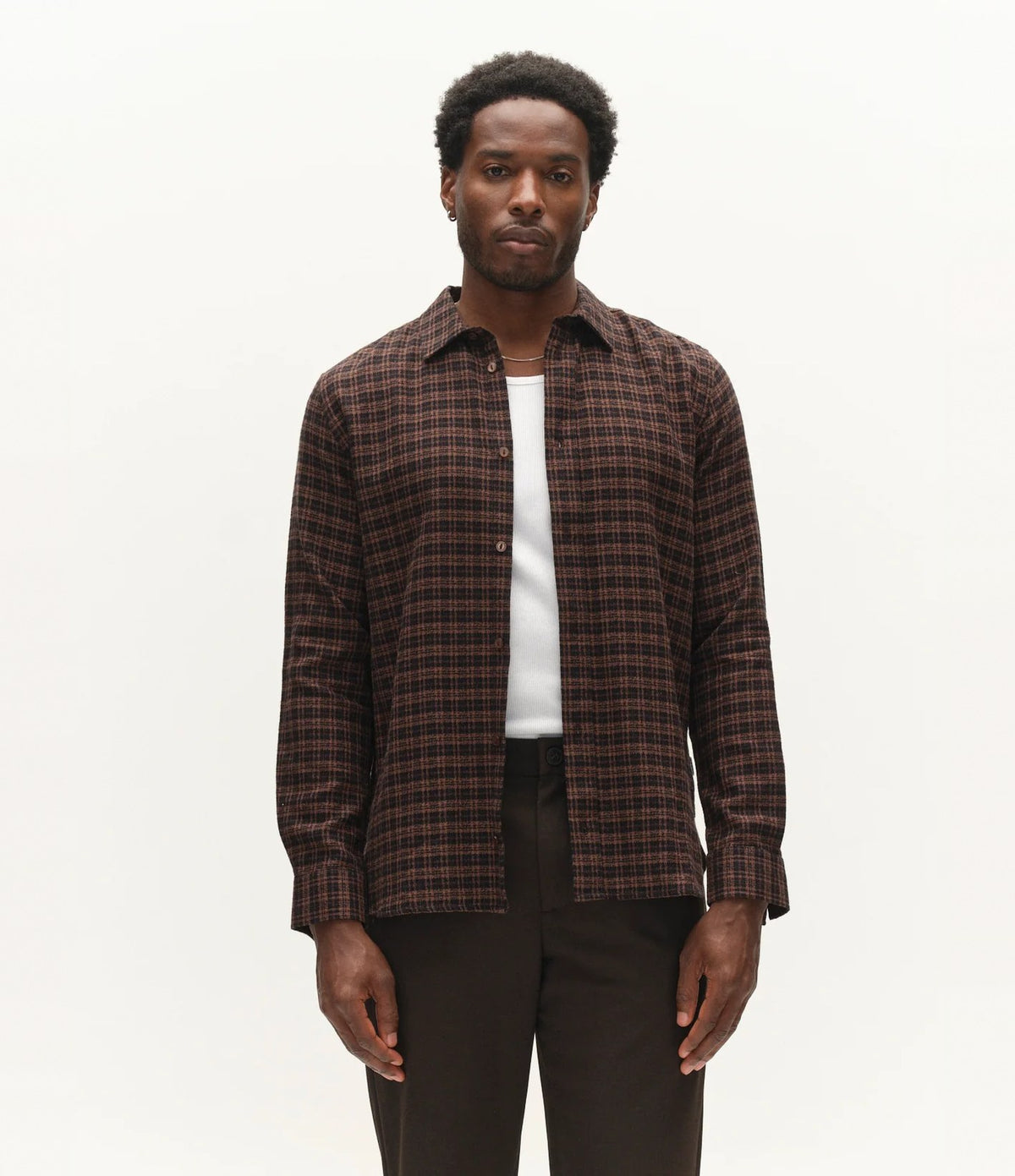 Gabba Sven Shirt Brown Slate