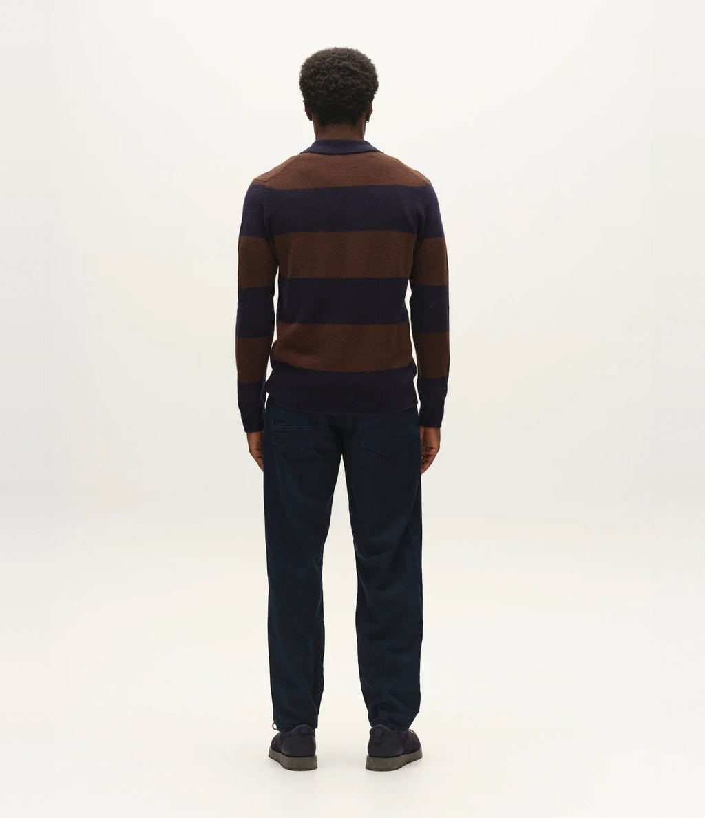 Gabba Worren Polo Brown Stripe