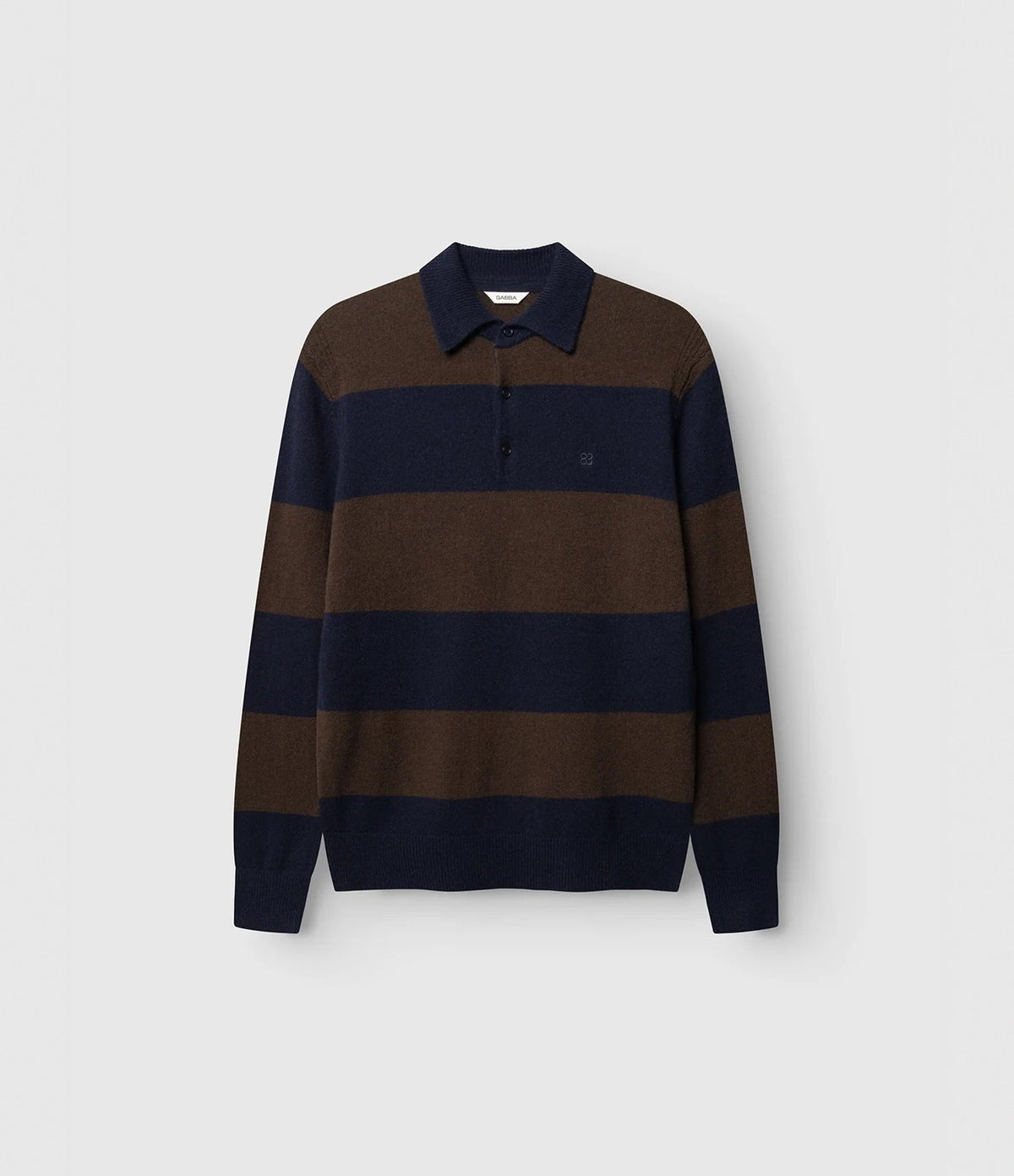 Gabba Worren Polo Brown Stripe