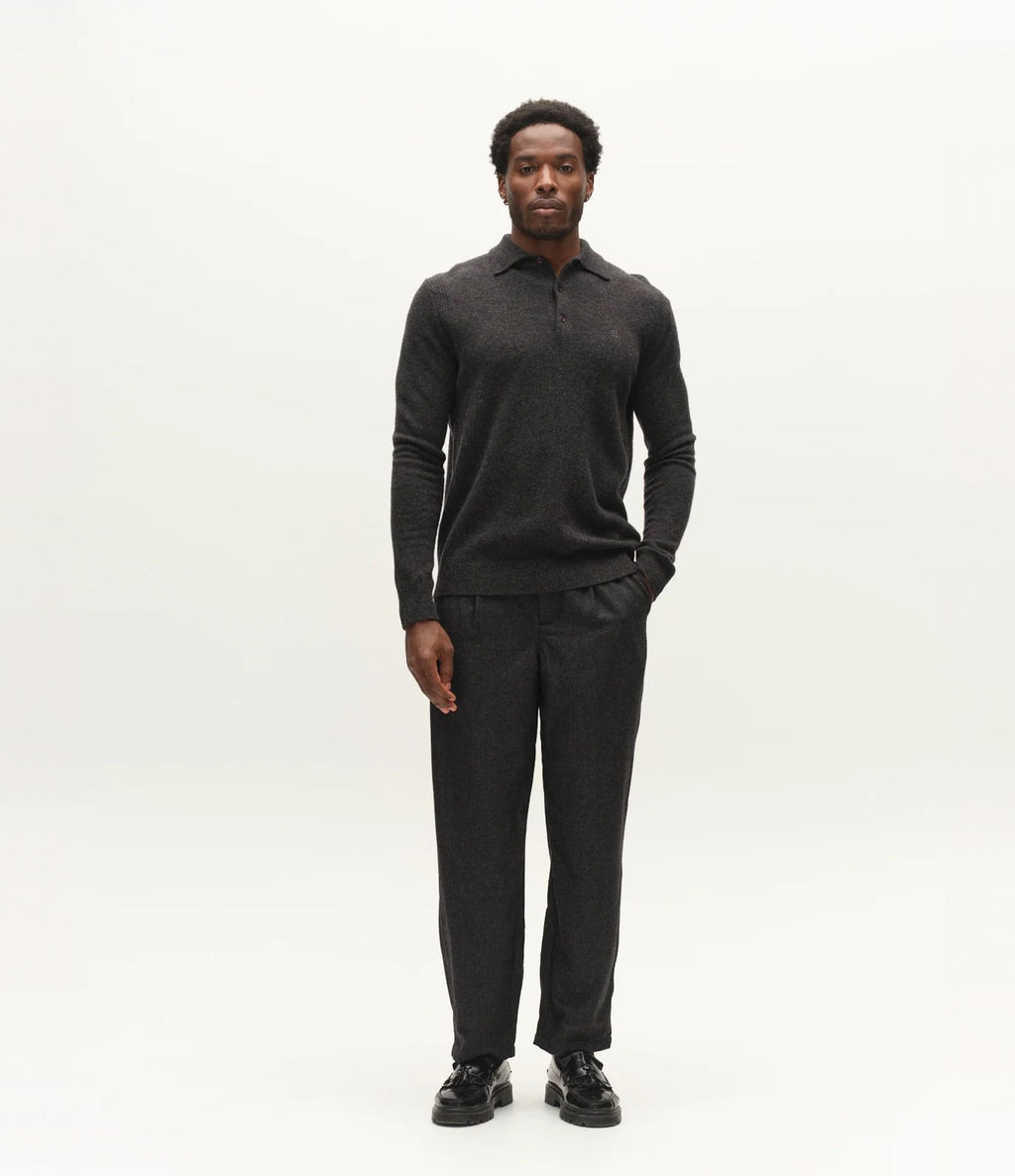 Gabba Worren Polo Dark Grey Melange