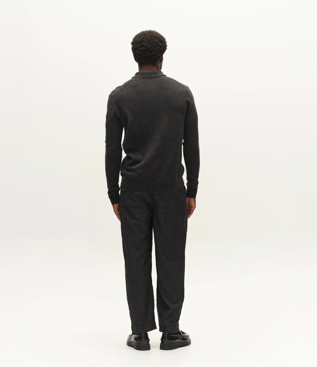 Gabba Worren Polo Dark Grey Melange