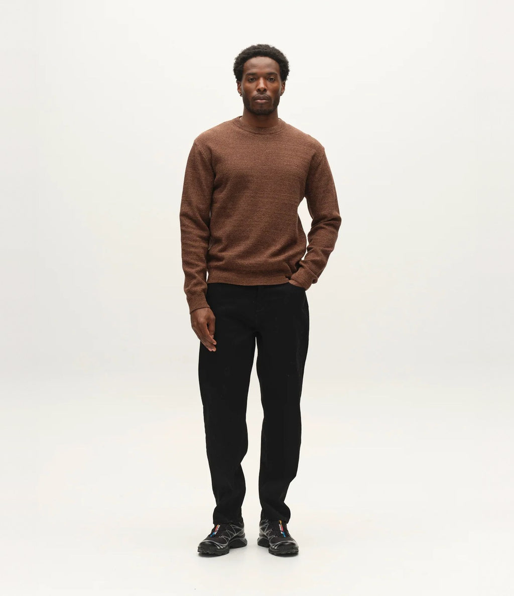 Gabba Lamix Coro O-Neck Knit Brown Slate