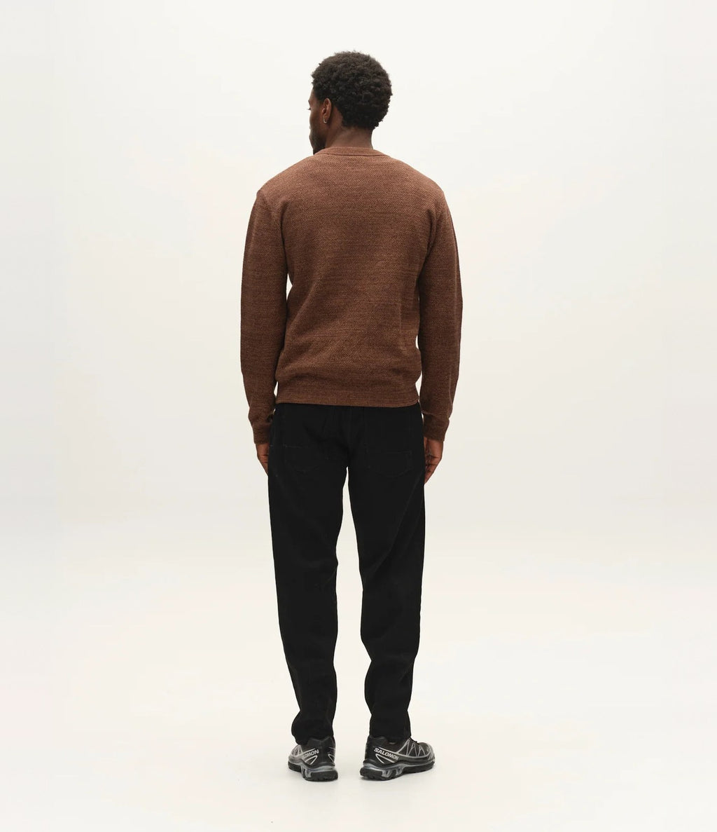 Gabba Lamix Coro O-Neck Knit Brown Slate