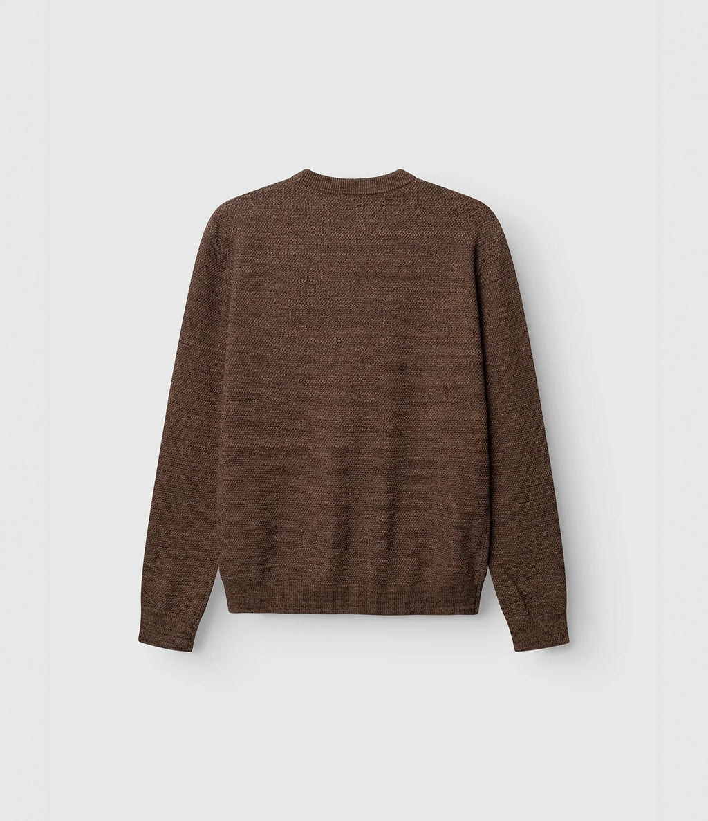 Gabba Lamix Coro O-Neck Knit Brown Slate