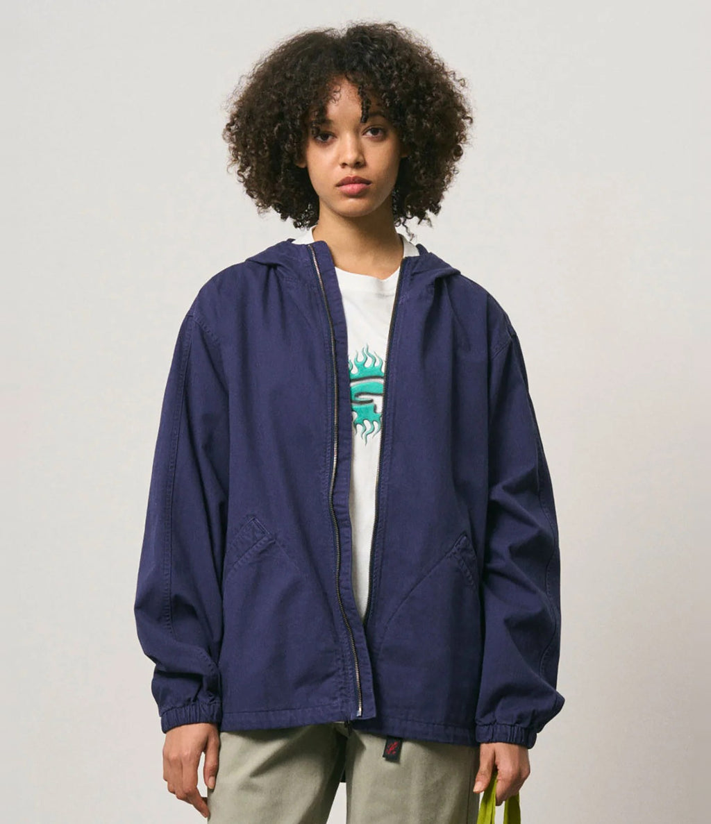 Gramicci Herringbone Hooded Jacket Navy