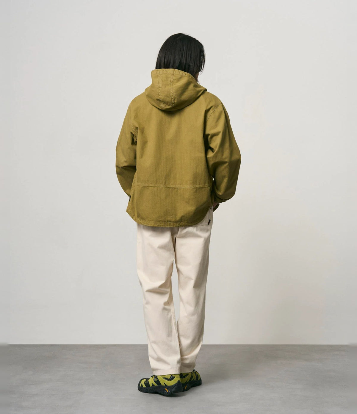 Gramicci Herringbone Hooded Jacket Olive Drab