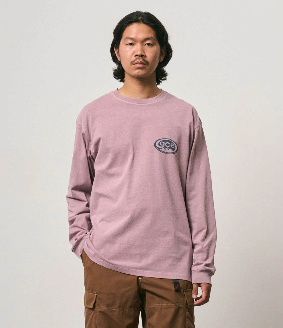 Gramicci Pigment Dyed GCE Long Sleeve Tee Lilac Pigment