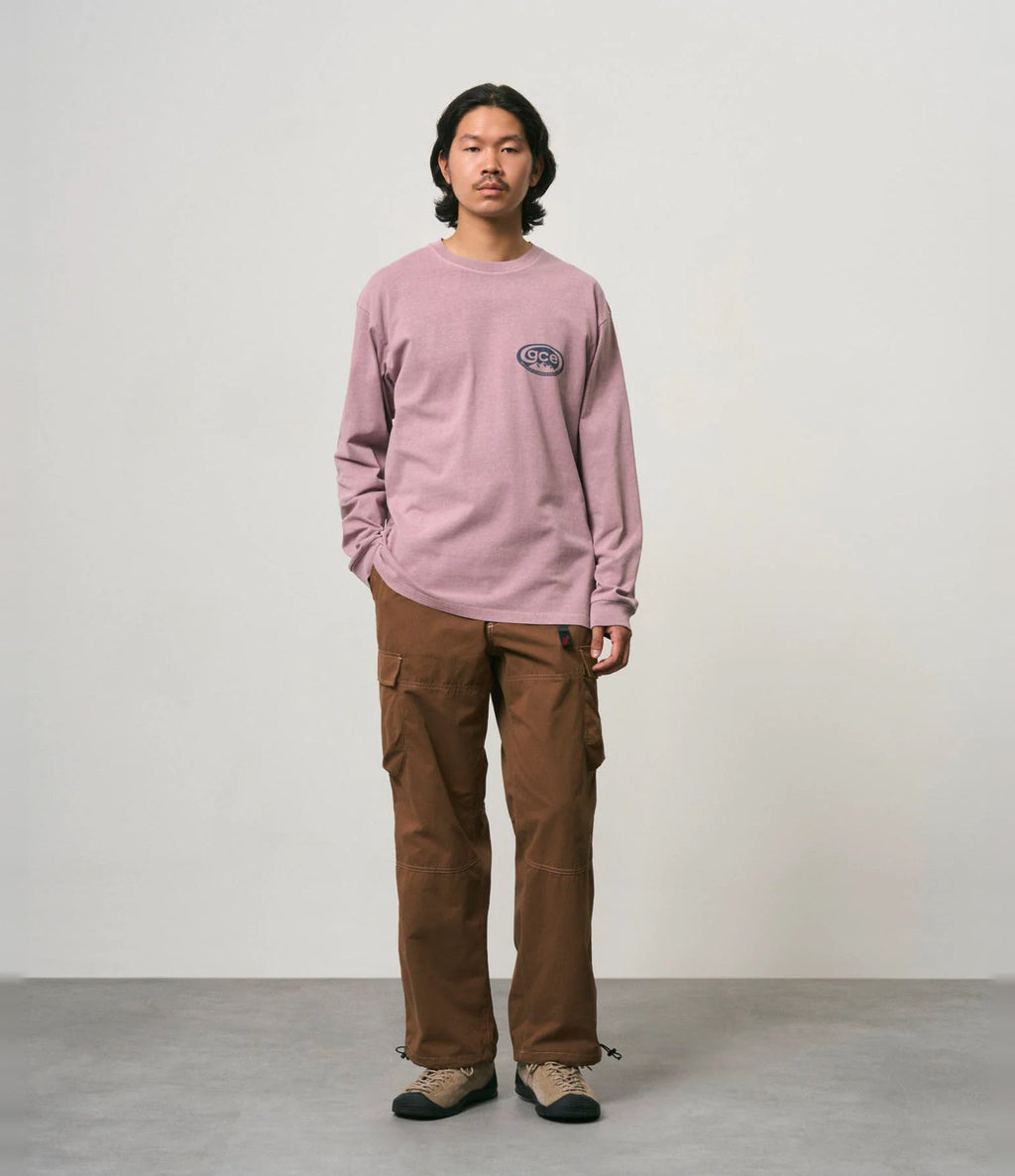 Gramicci Pigment Dyed GCE Long Sleeve Tee Lilac Pigment