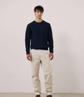 Hartford Merino Crew Navy