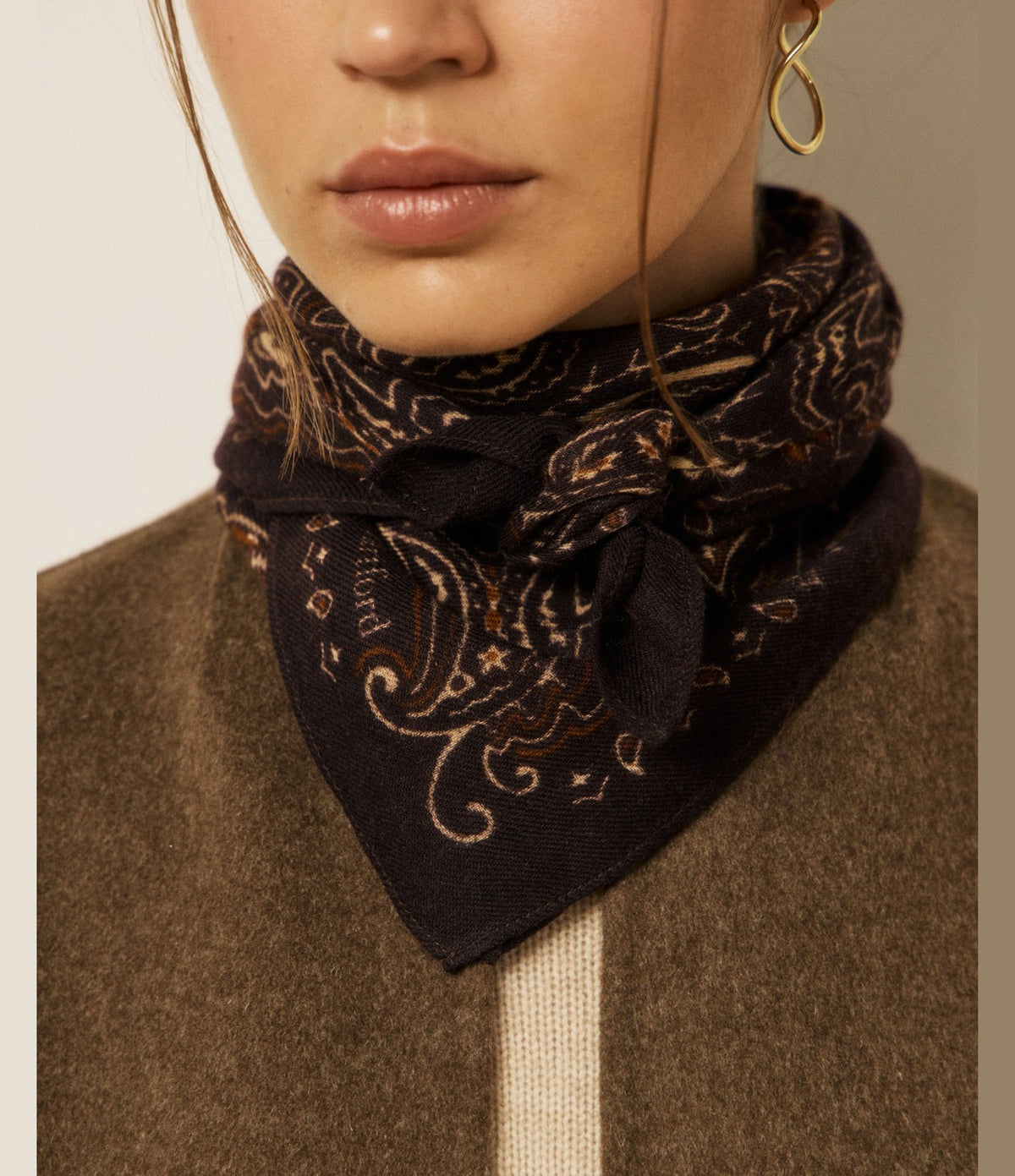 Hartford Bandana Paisley Chocolate
