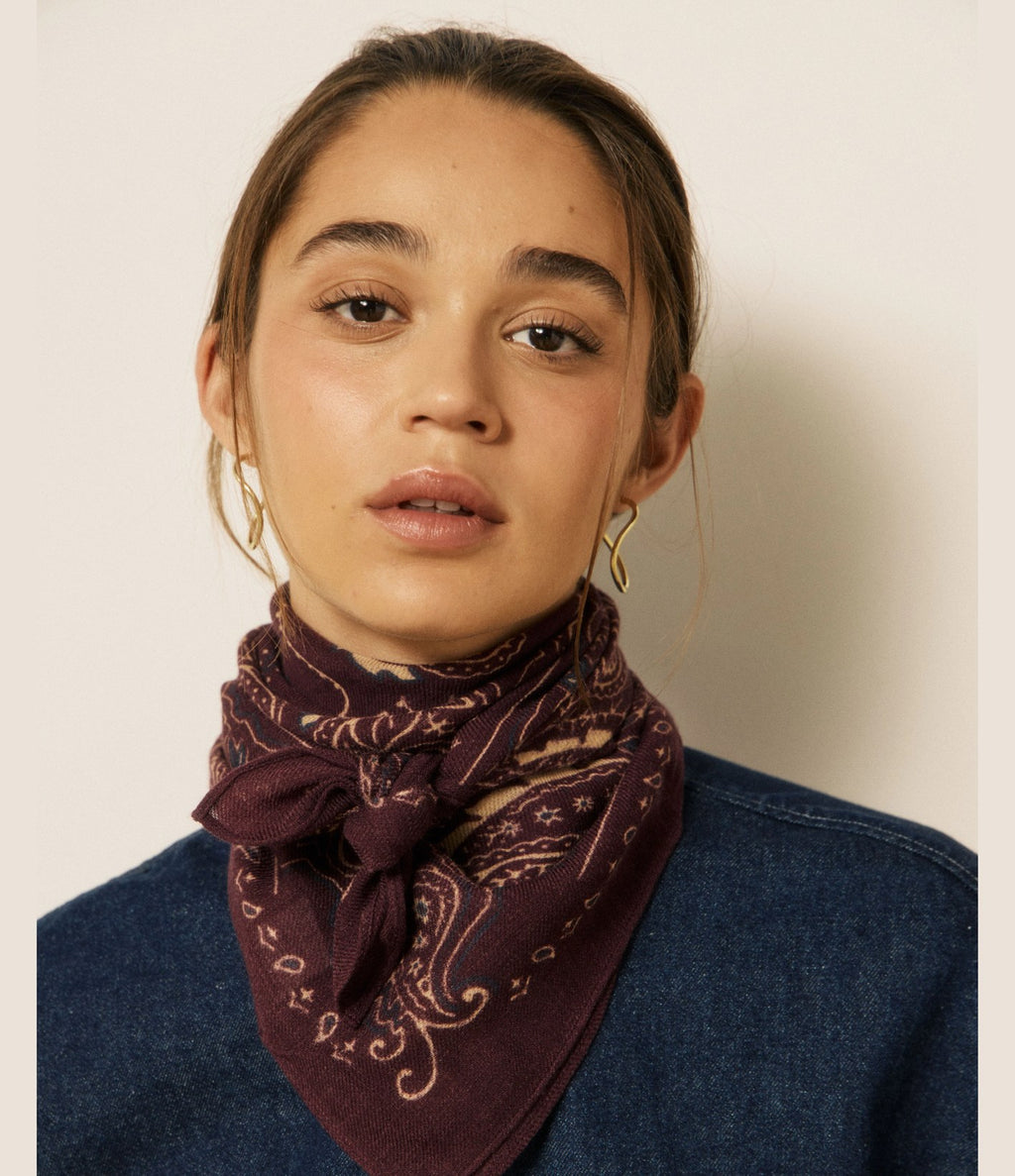 Hartford Bandana Paisley Burdeos