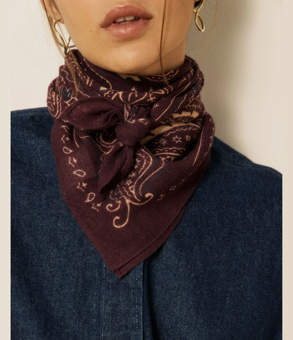 Hartford Bandana Paisley Burdeos