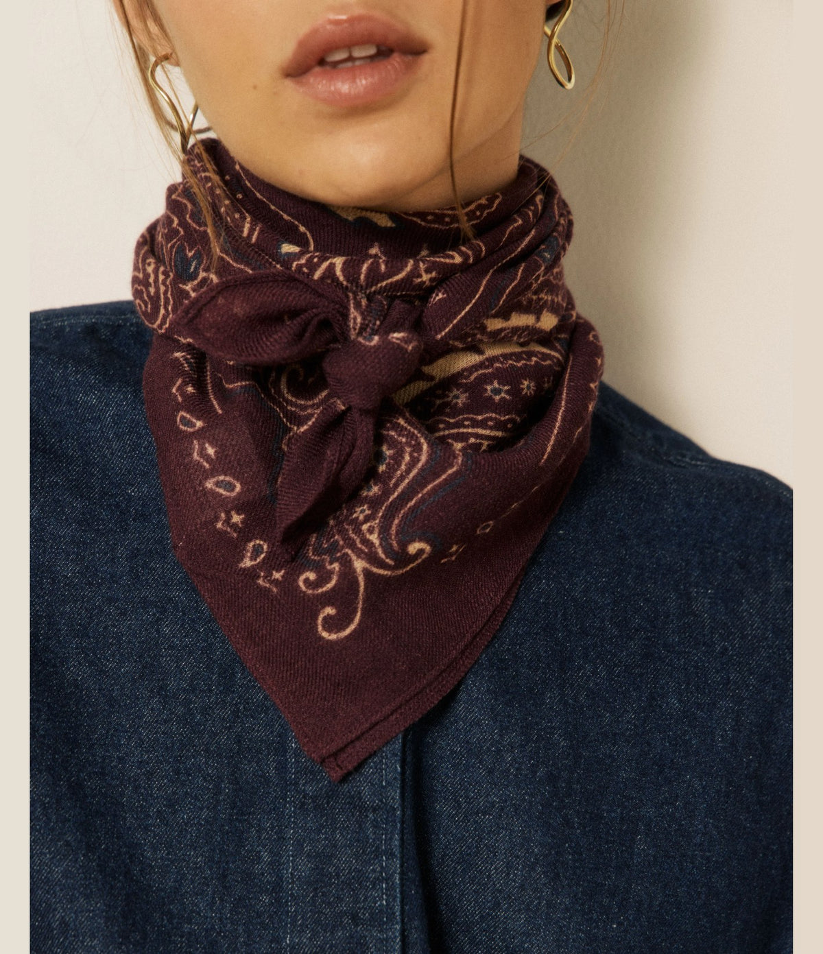 Hartford Bandana Paisley Burdeos