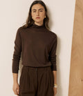 Hartford Myrfa Jersey Cuello Alto Chocolate