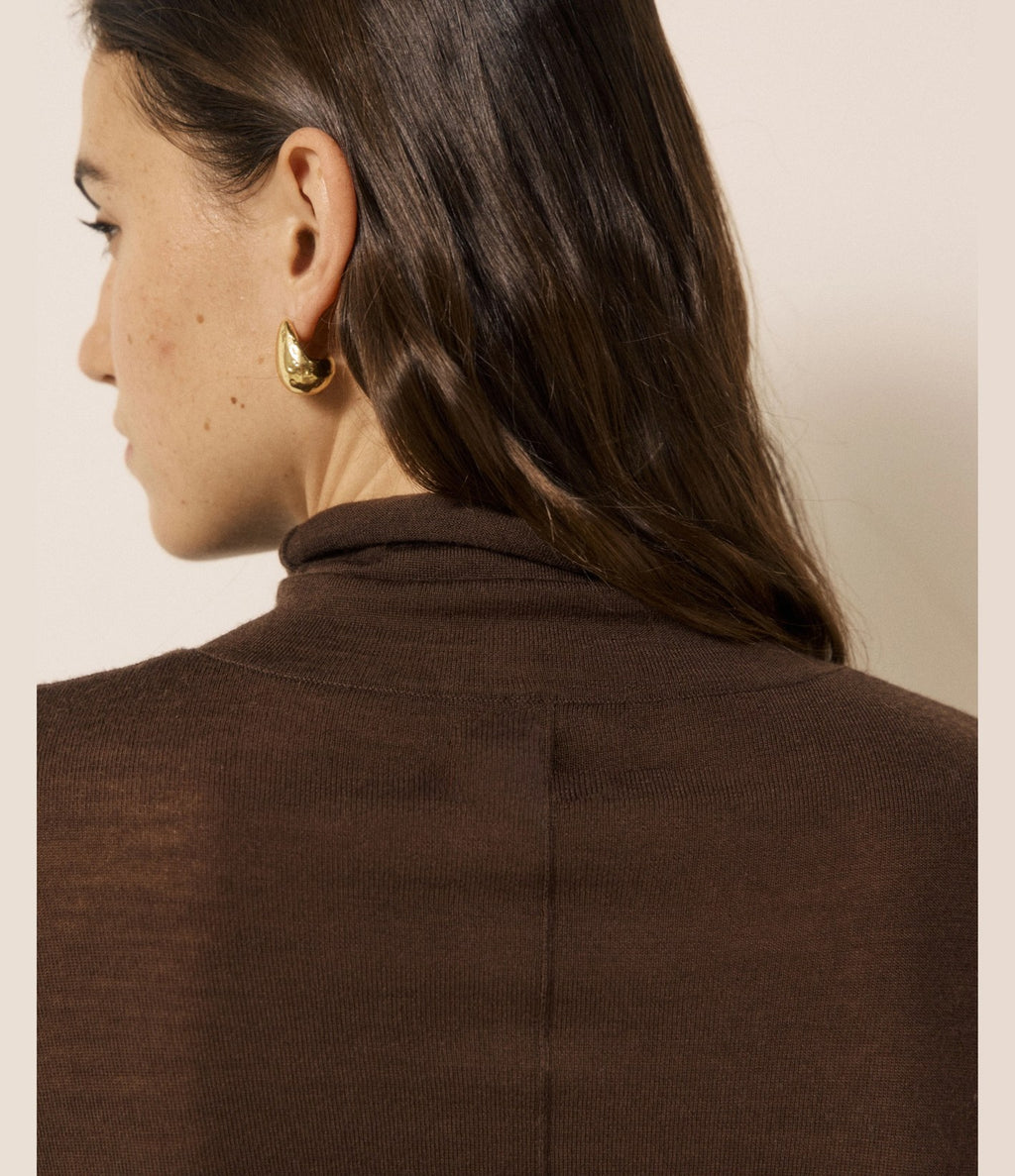 Hartford Myrfa Jersey Cuello Alto Chocolate