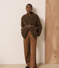 Hartford Valdi Sherpa Jacket Brown