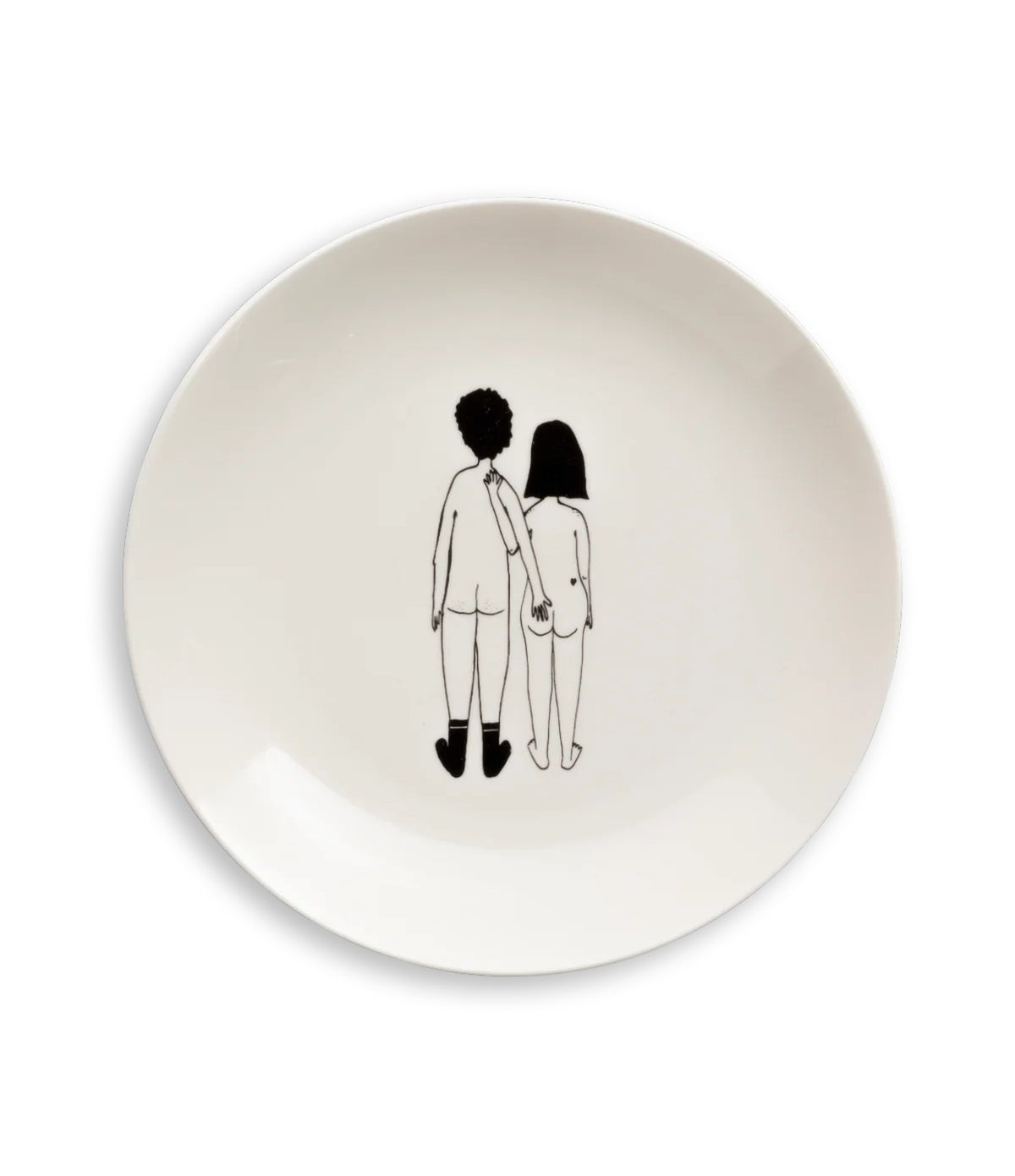 Helen B Plate Naked Couple Back