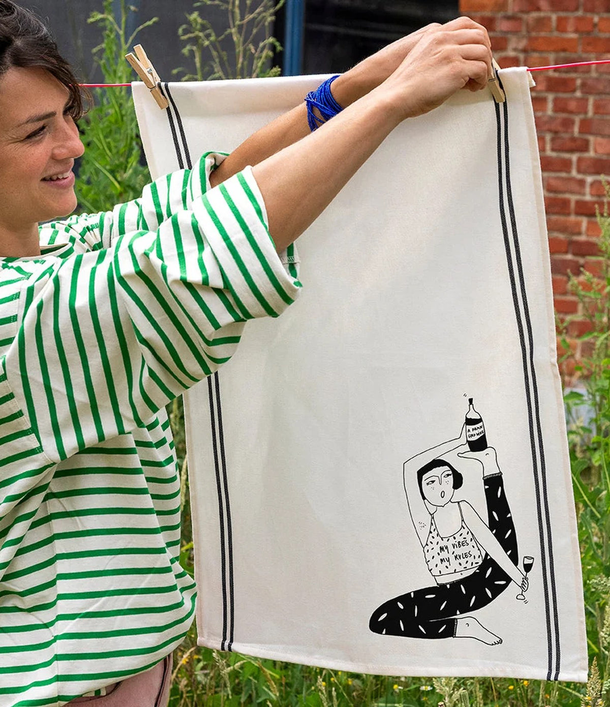 Helen B Tea Towel My Vibes