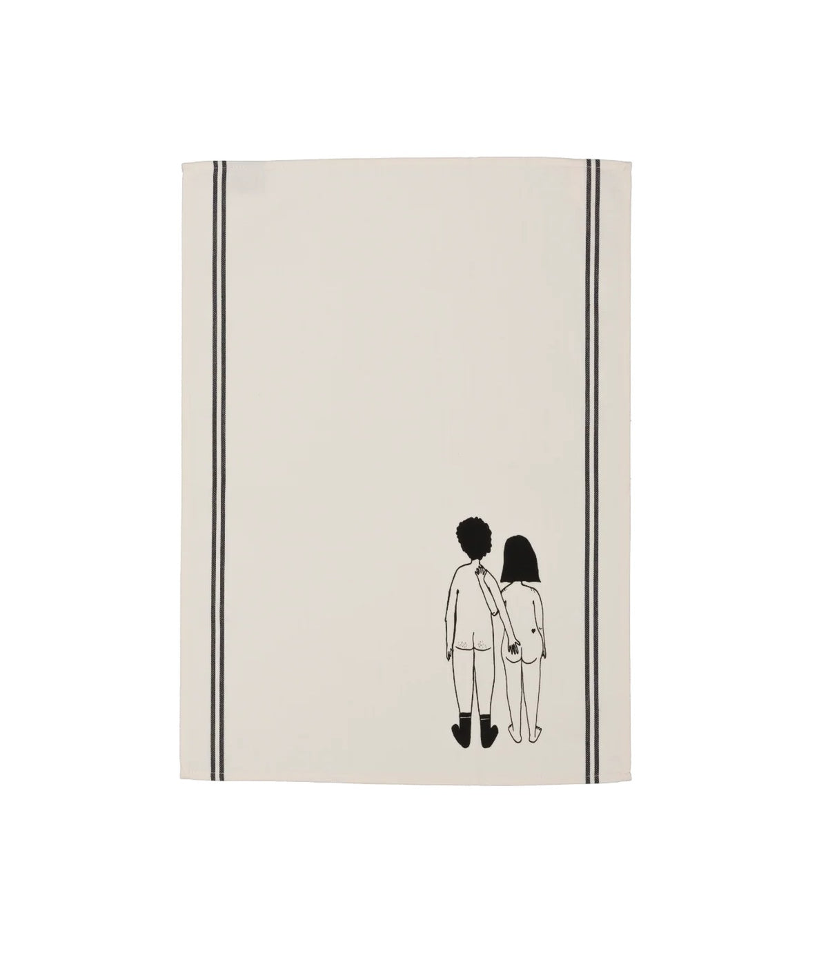 Helen B Tea Towel Naked Couple Back