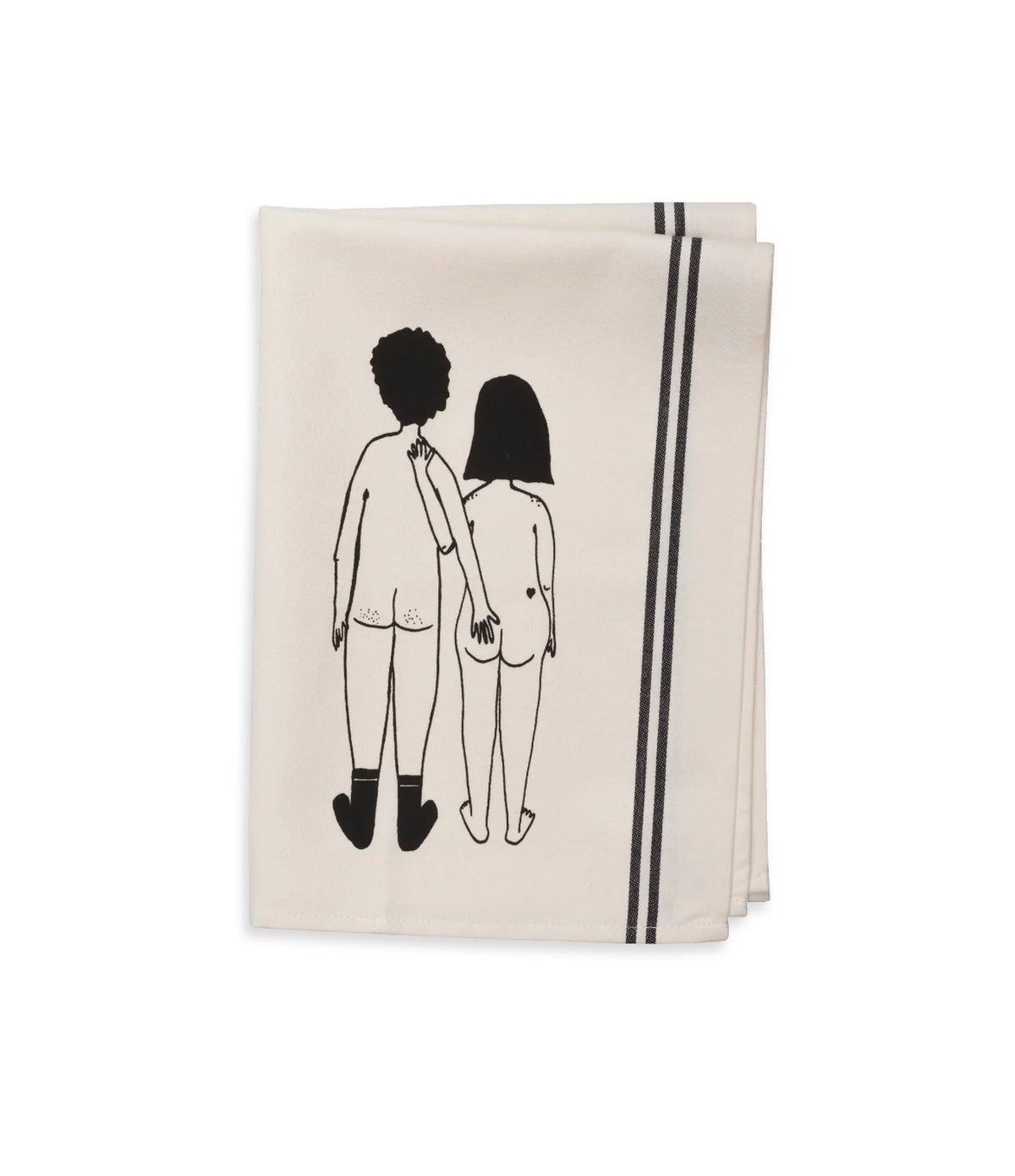 Helen B Tea Towel Naked Couple Back