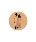 Helen B Coaster Cork Naked Couple Back Set 6
