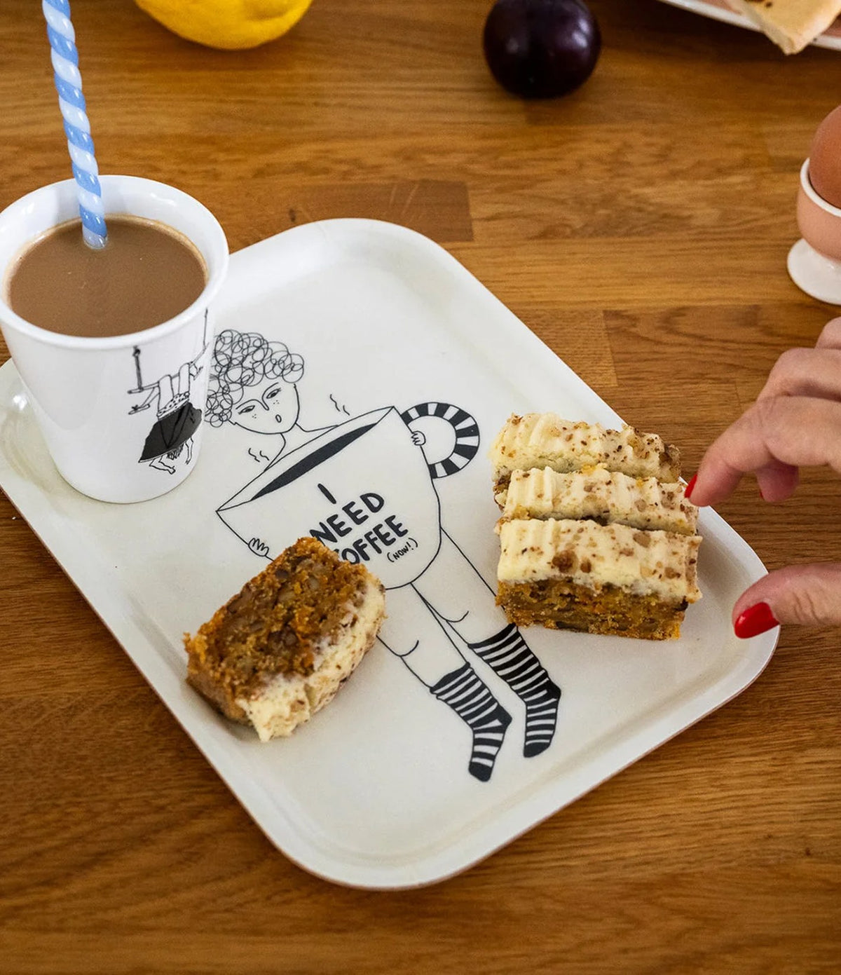 Helen B Tray I need coffee