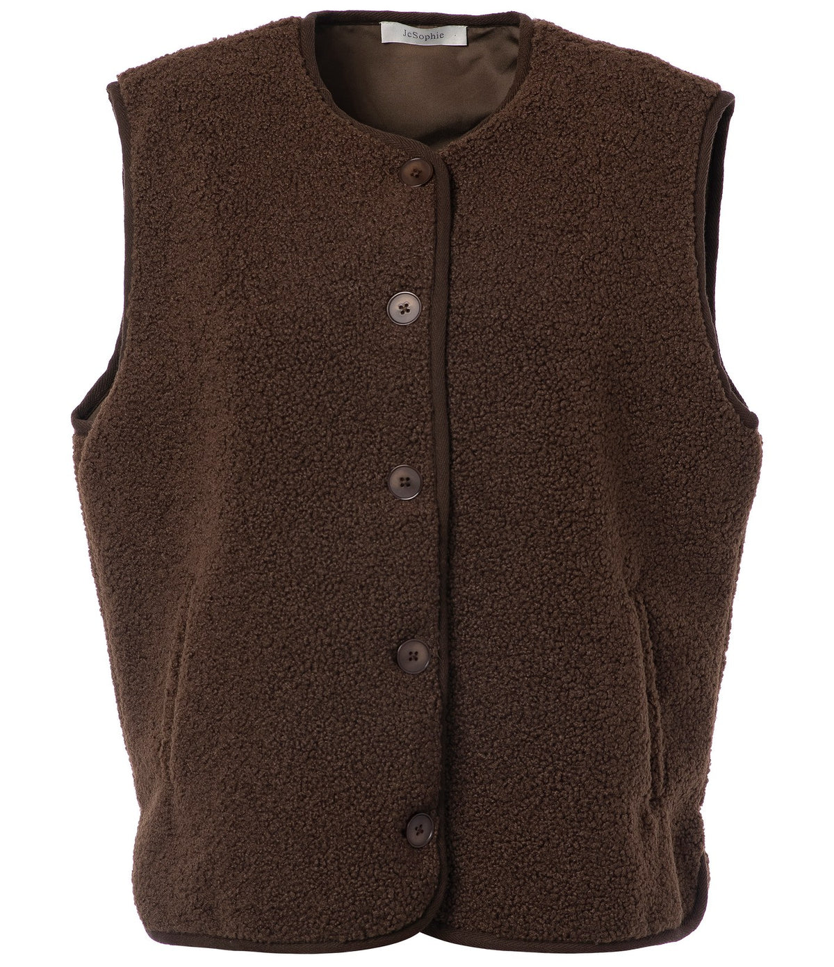 JcSophie Patricia Vest Dark Brown