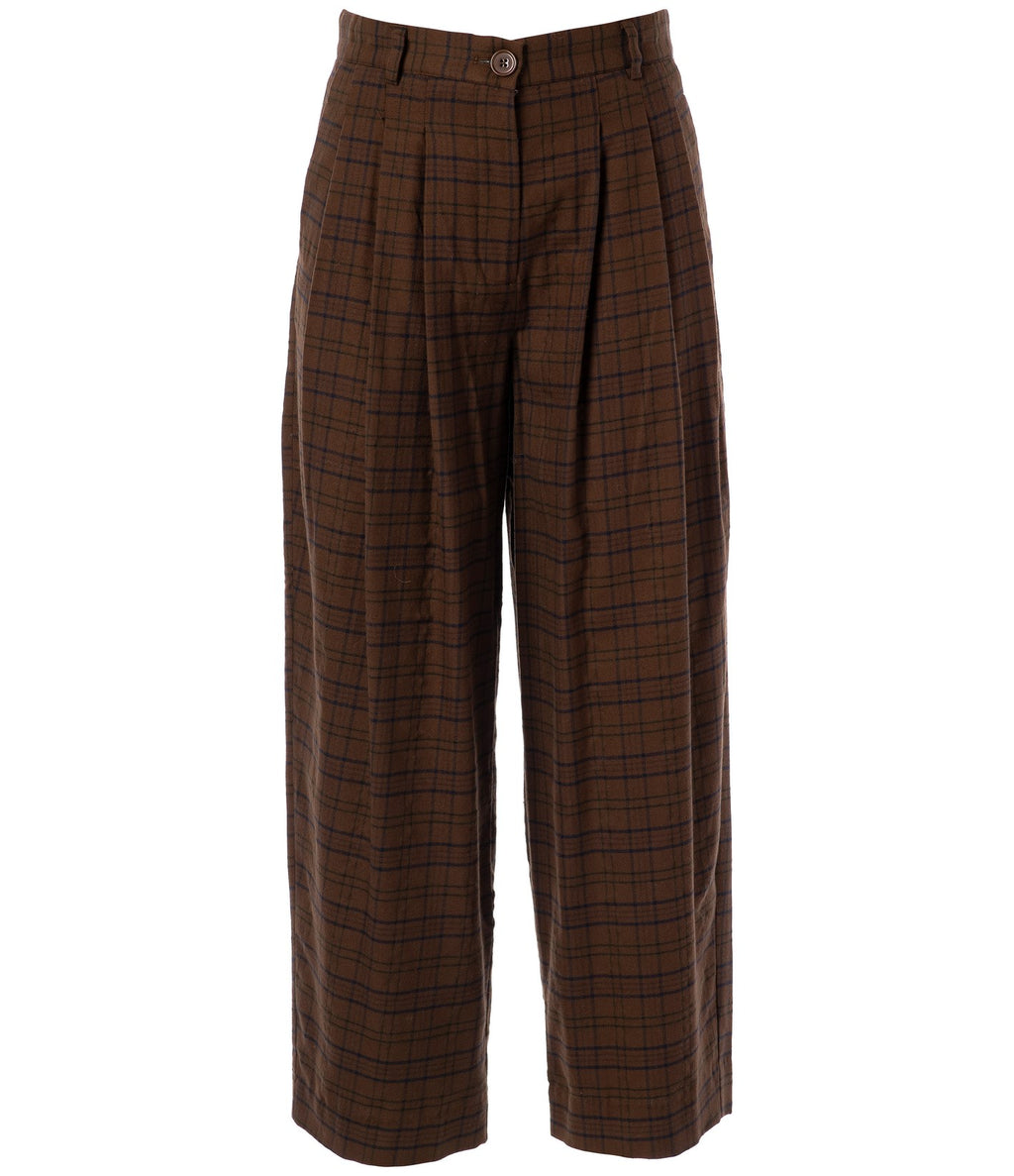 JcSophie Paula Trousers Brown Check