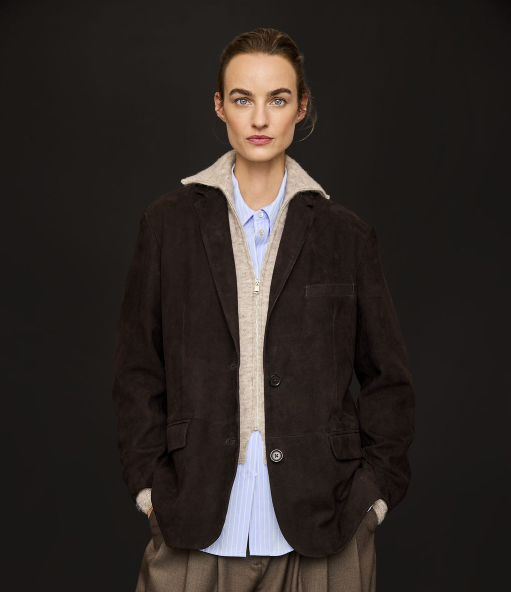 JcSophie Pine Cardigan Mushroom