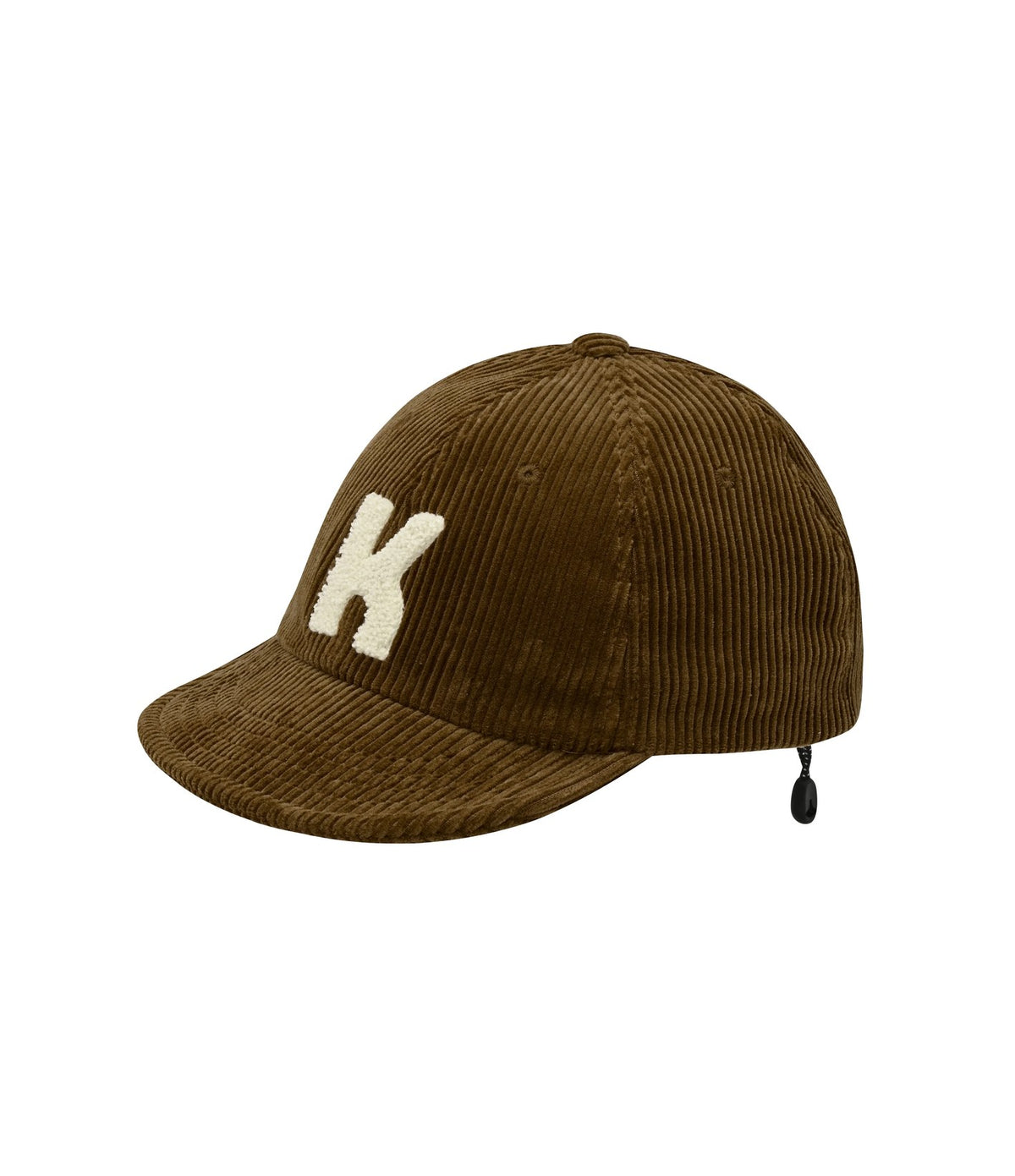 Kappy Corduroy Logo Cap Brown