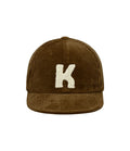 Kappy Corduroy Logo Cap Marrón
