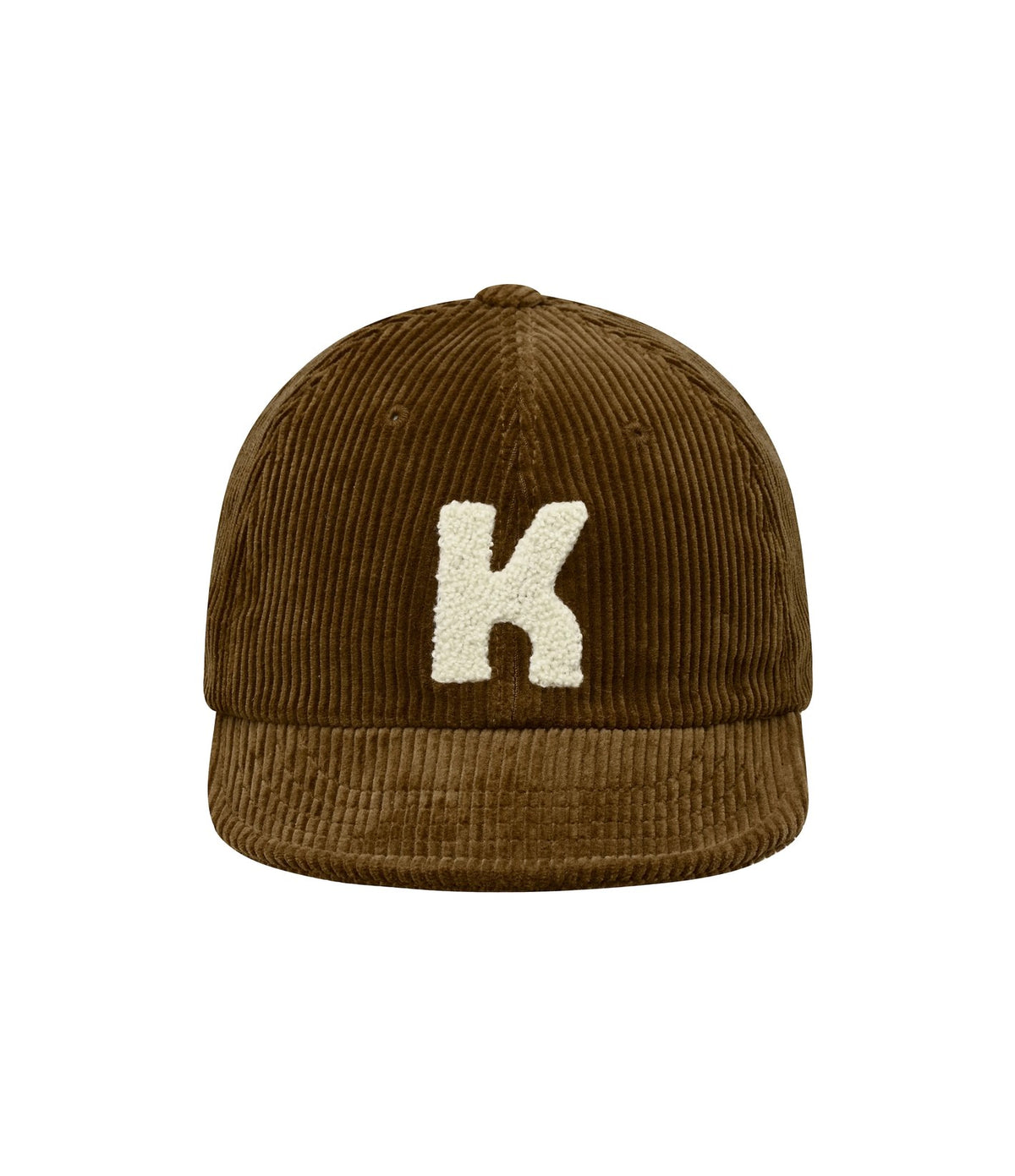 Kappy Corduroy Logo Cap Brown