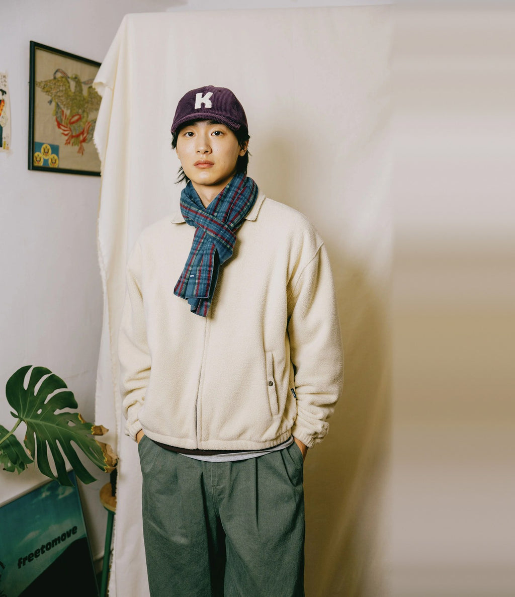 Kappy Fleece Bomber Jacket Crema