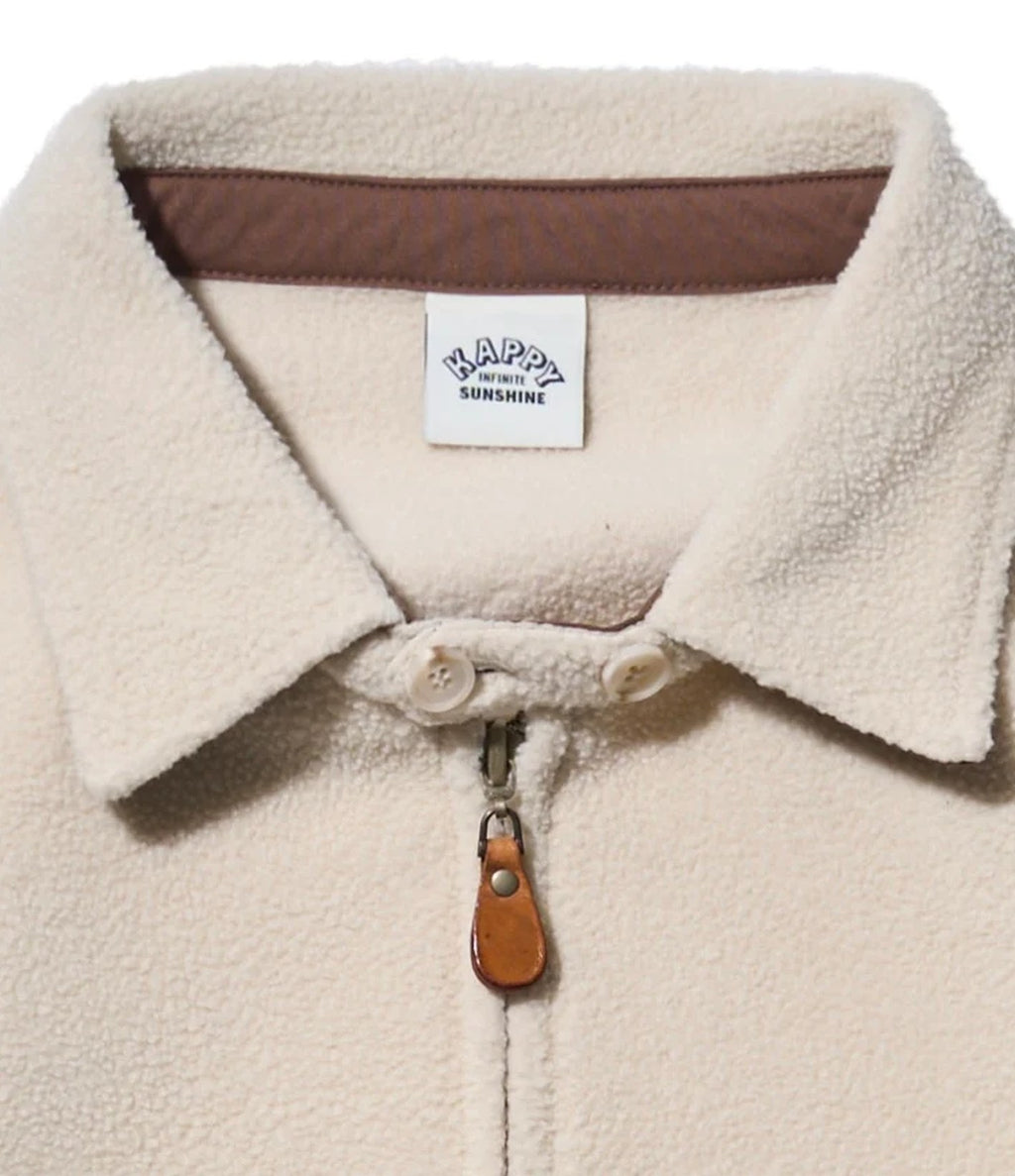 Kappy Fleece Bomber Jacket Crema