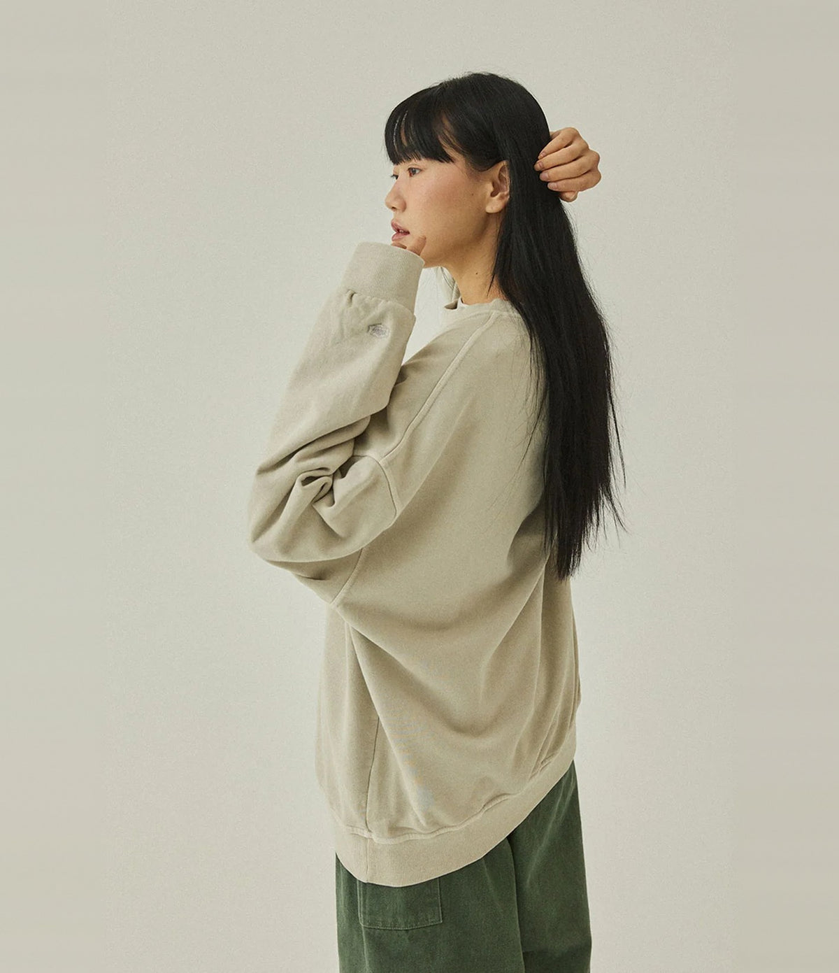 Kappy Pigment Sweat Shirt Crème