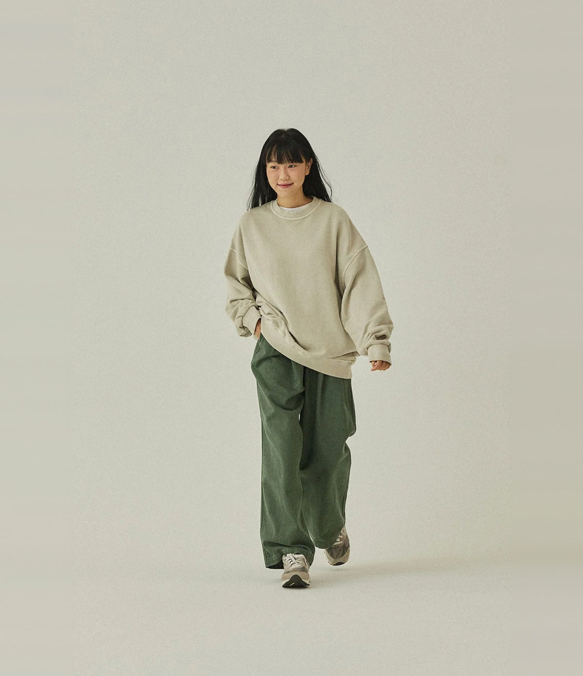 Kappy Pigment Sweat Shirt Crema