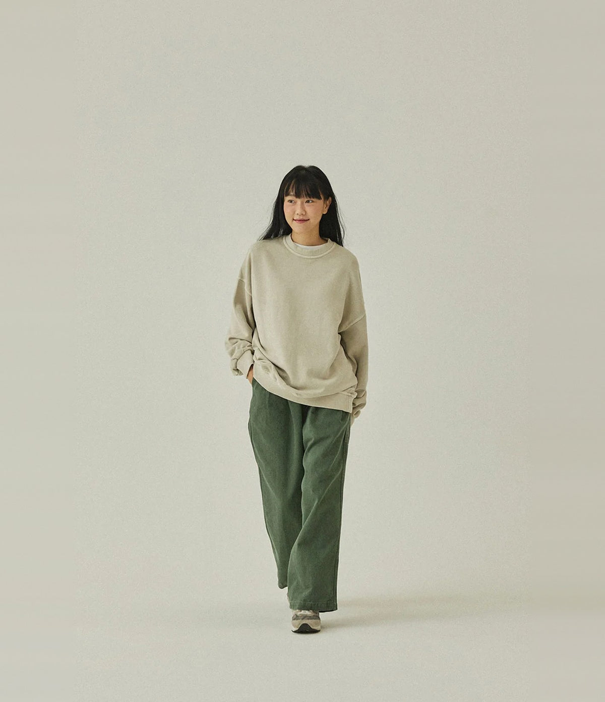 Kappy Pigment Sweat Shirt Crema