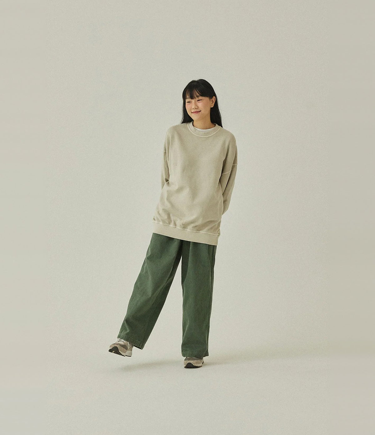 Kappy Pigment Sweat Shirt Crème