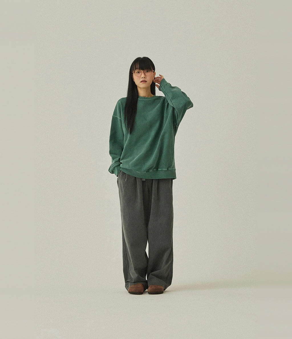 Kappy Pigment Sweat Shirt Vert Foncé