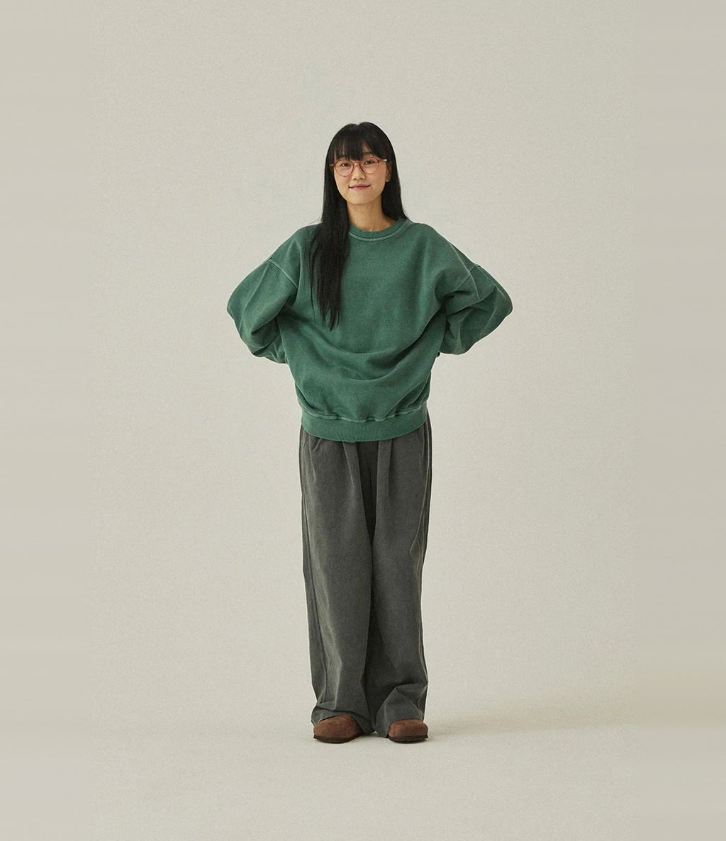 Kappy Pigment Sweat Shirt Vert Foncé
