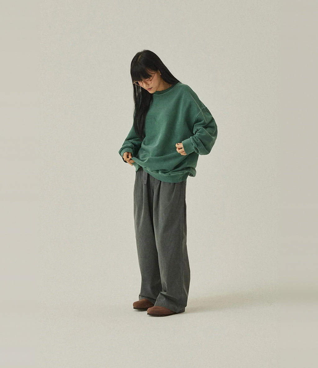 Kappy Pigment Sweat Shirt Vert Foncé