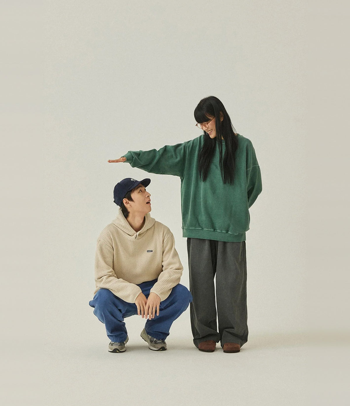 Kappy Pigment Sweat Shirt Vert Foncé