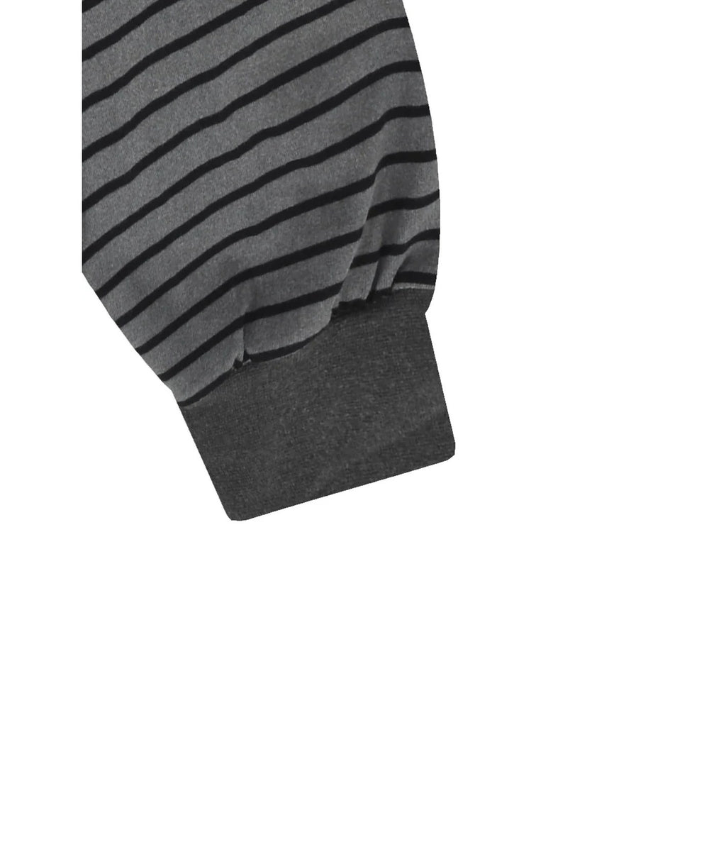 Kappy Pigment Stripe Long Sleeve Dark Grey
