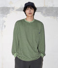 Kappy Pigment Stripe Long Sleeve Verde