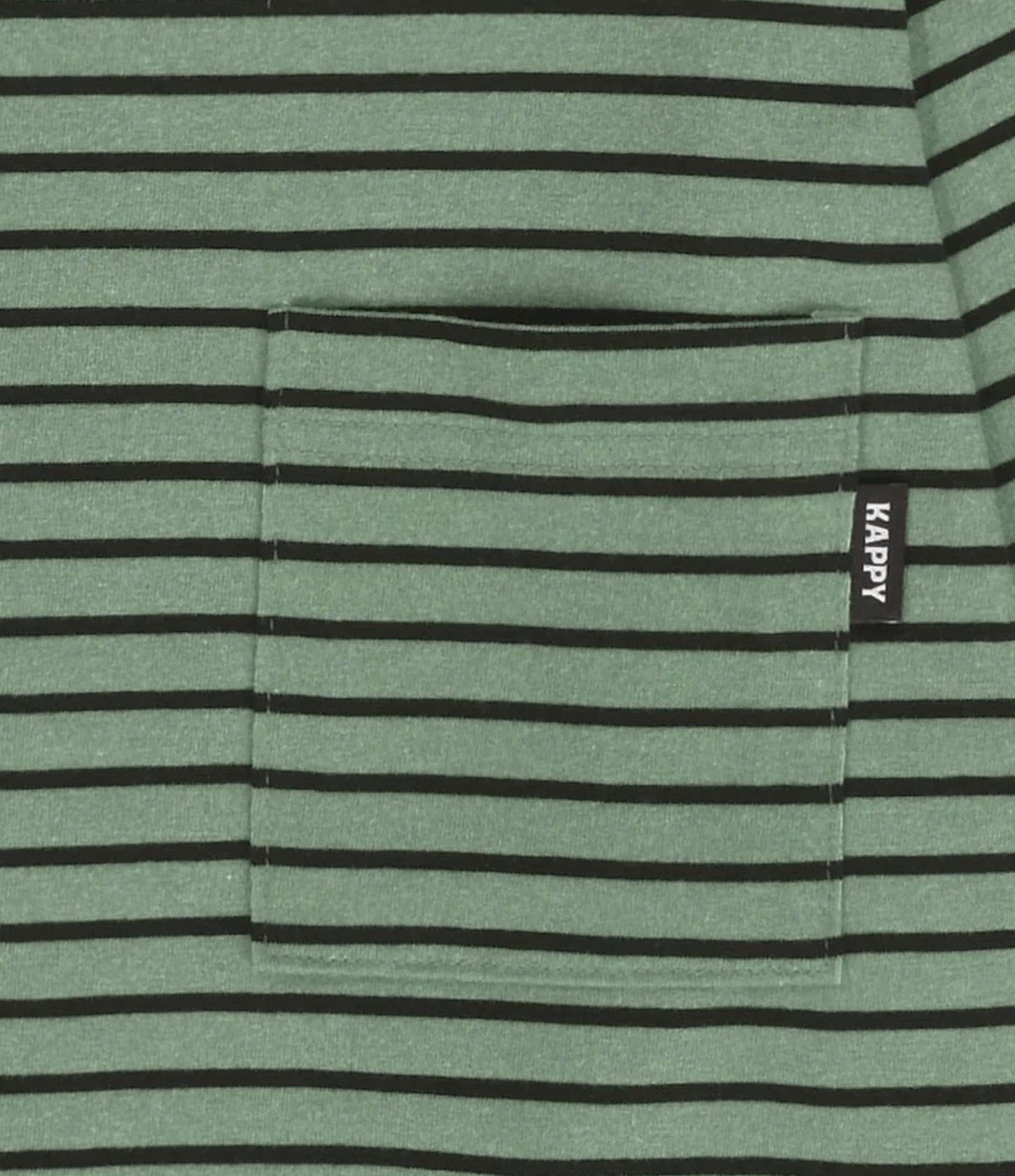 Kappy Pigment Stripe Long Sleeve Verde