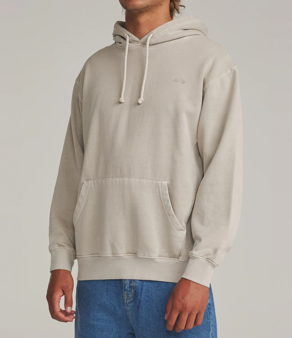 Katin Embroidered Hoodie Birch Vintage Wash