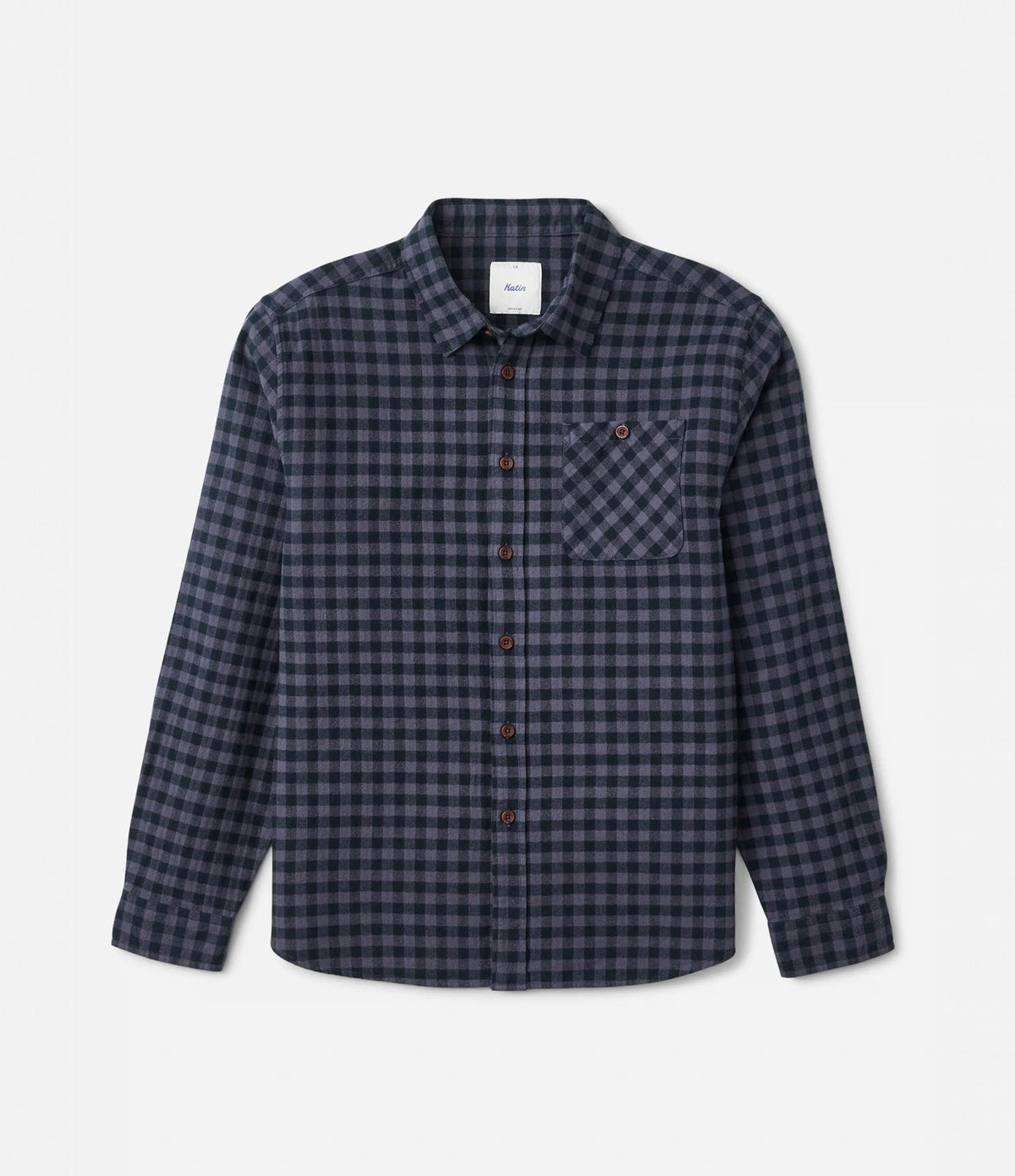 Katin Derek Flannel Washed Blue Plaid