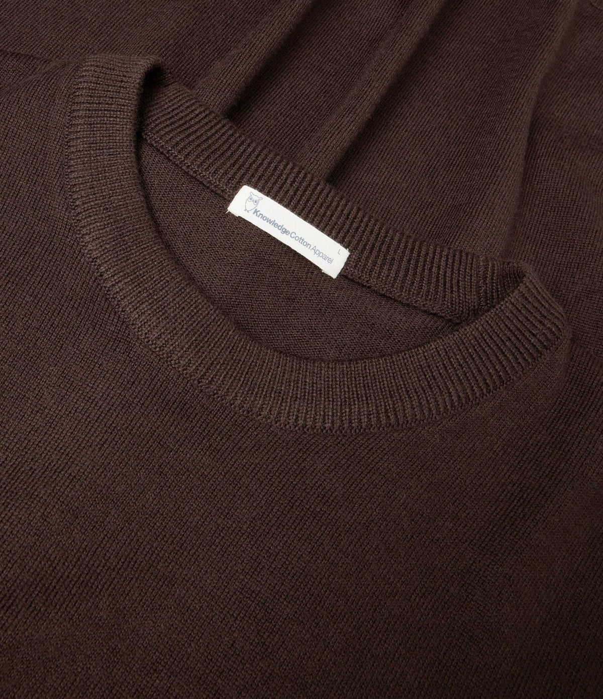 Knowledge Merino Crew Neck Sweater Chocolate Torte