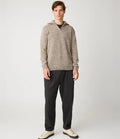 Knowledge Quarter Zip Sweater Brown Multi