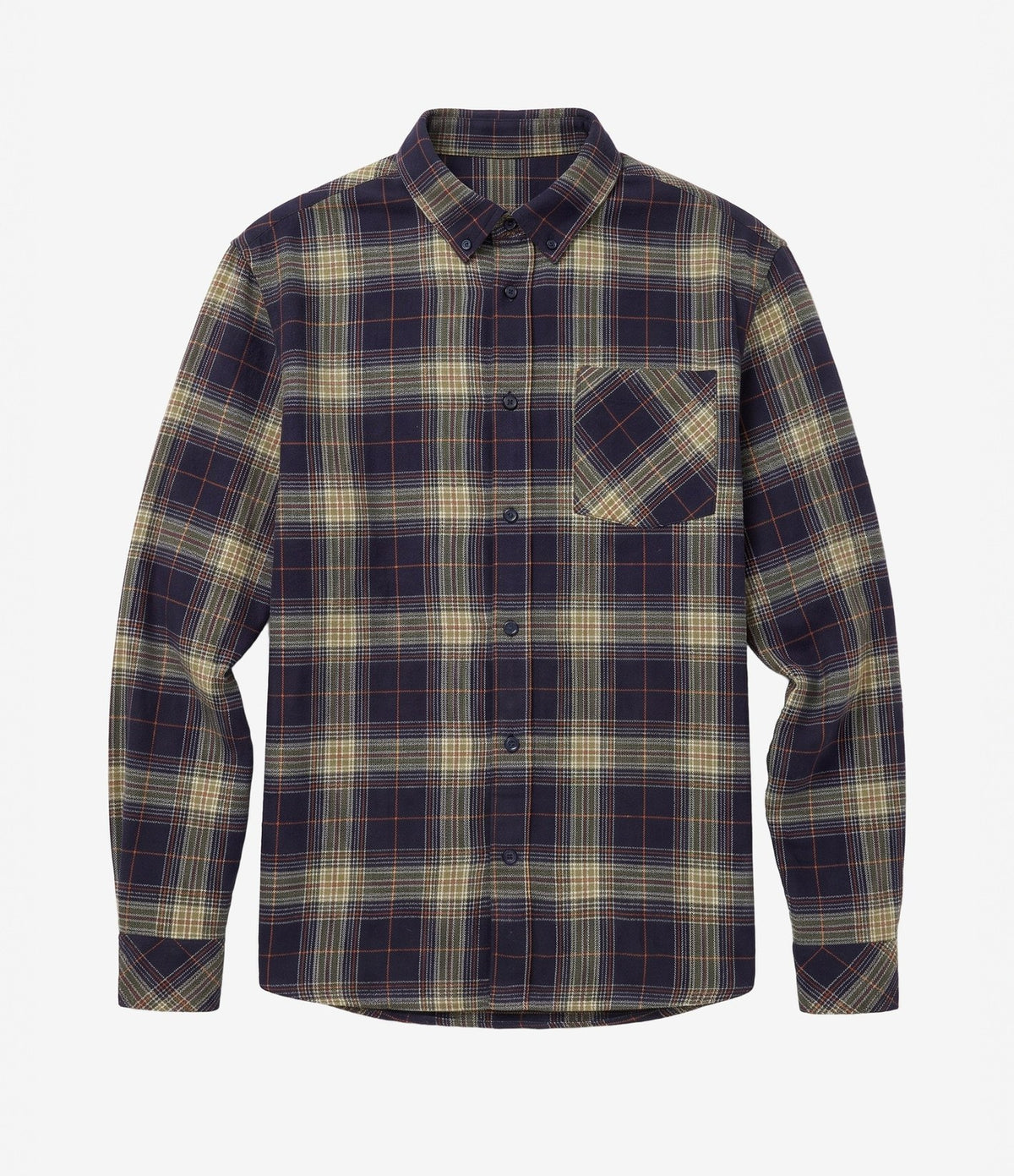 Knowledge Dune Flannel Shirt Blue Check